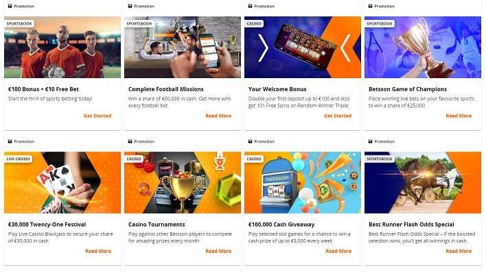 Betsson Spielbank promotions