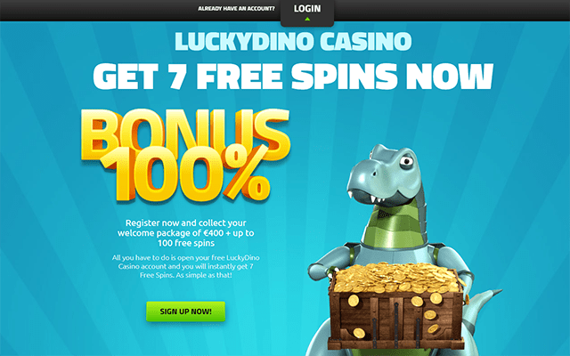Lucky Dino Casino home