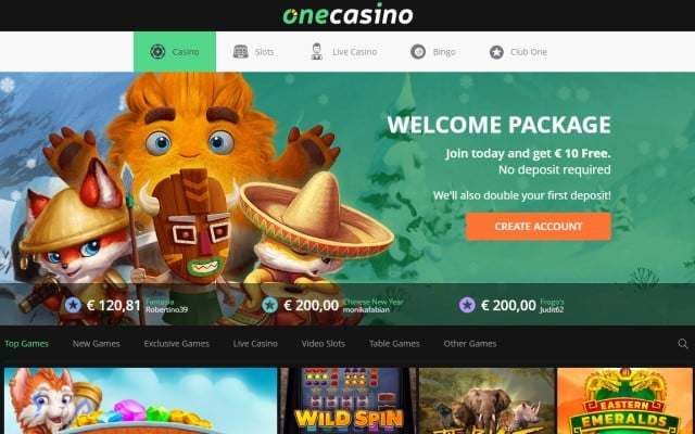 one casino home page
