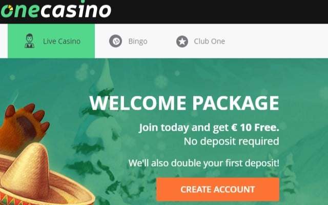 One Casino Welcome Package