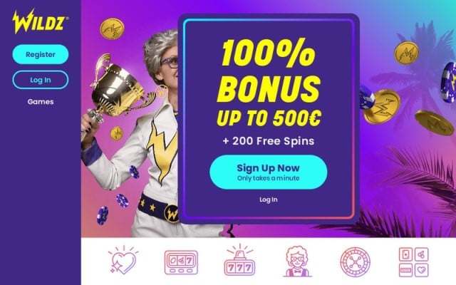 Wildz Casino Welcome Bonus 100 Up To 500 0 Free Spins