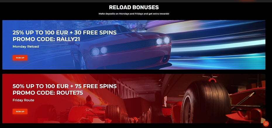 N1 Casino bonuses