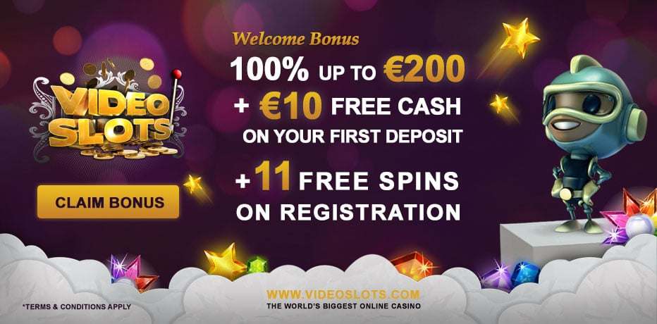 videoslots casino welcome bonus