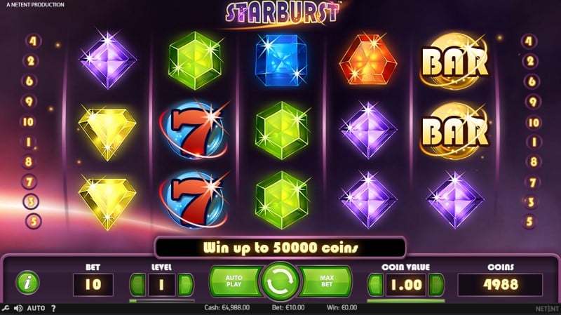 starburst netent game