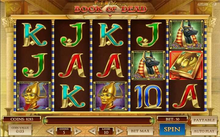 play book of dead and other free casino games at captain spins