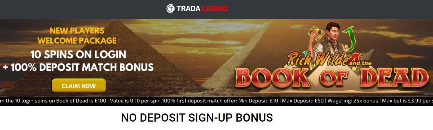 trada casino no deposit bonus
