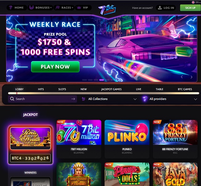 7bit casino review weekly race free spins 