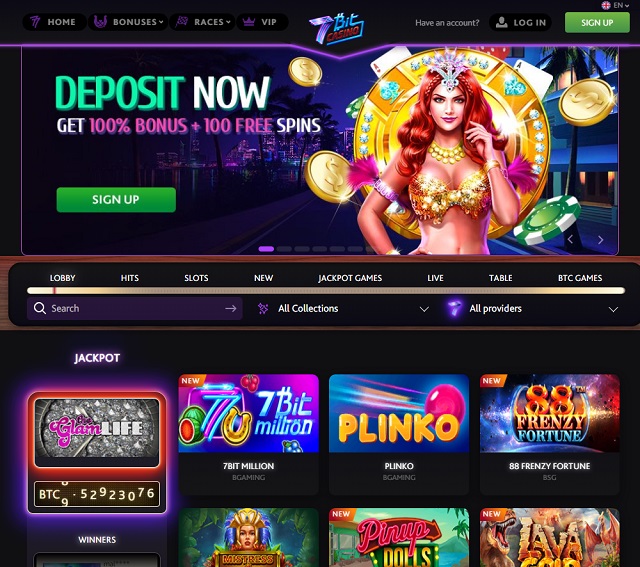 7bit casino bonus home page