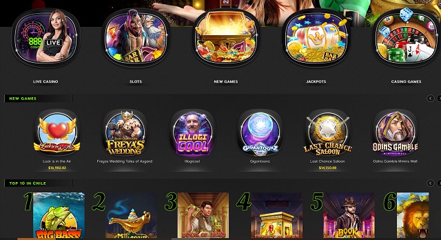 888 casino games to play with real money or casino bonus