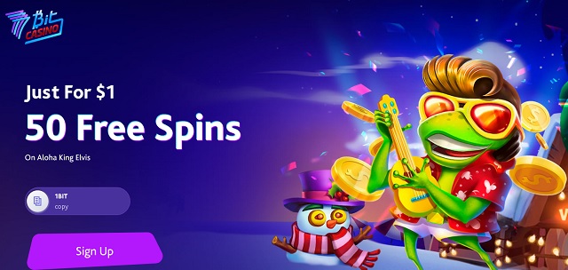 7bit casino 50 free spins for $1