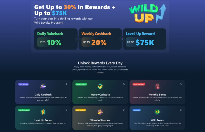wild.io casino vip program