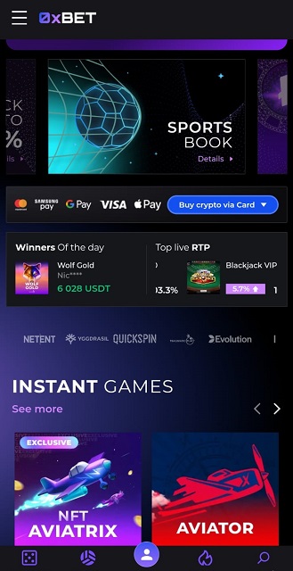 0xbet mobile casino