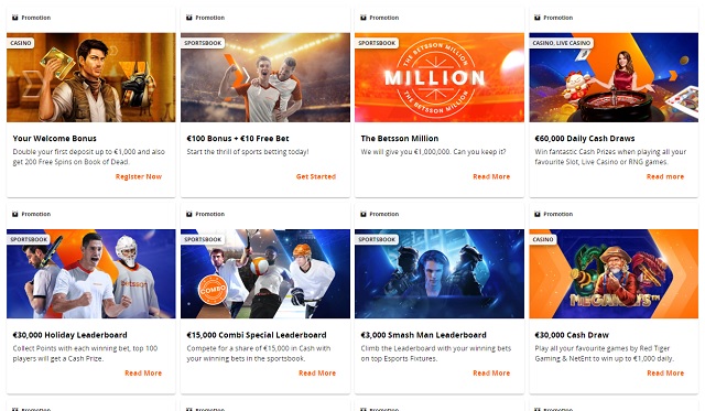 betsson casino bonuses