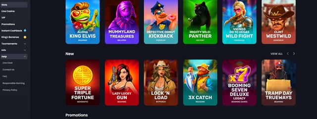 bitkingz casino games