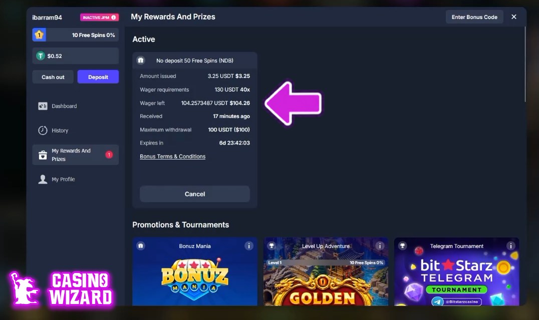 bitstaz casino no deposit bonus check