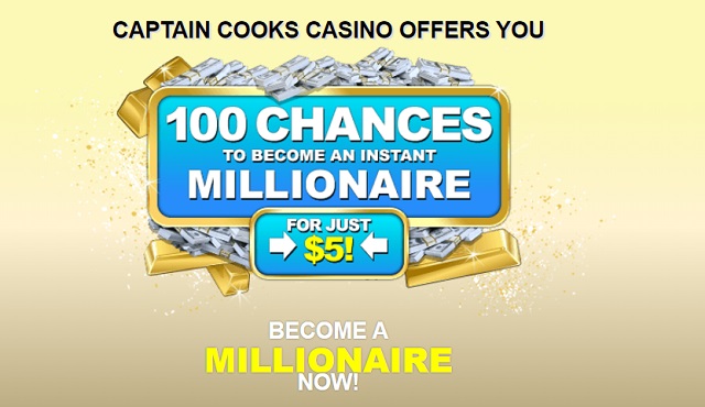captain cooks casino welcome bonus