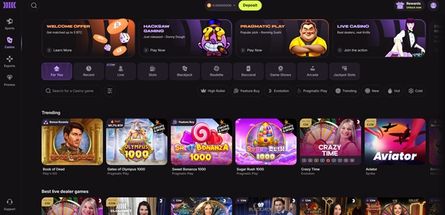 cloudbet casino games