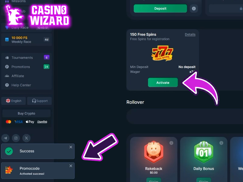 coins game casino no deposit bonus activation