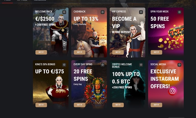 king billy casino bonuses