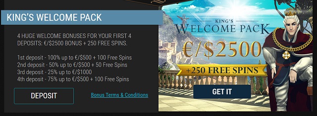 king billy casino welcome bonus