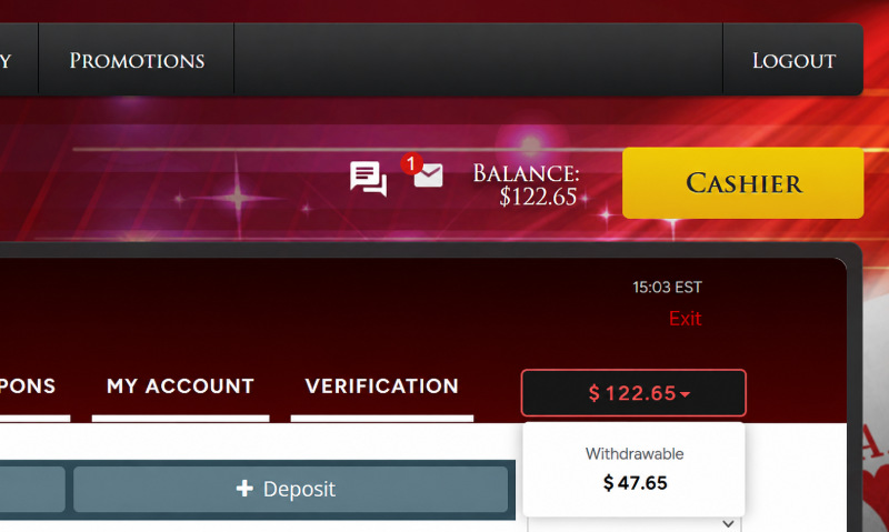 luckyred casino balance after deposit