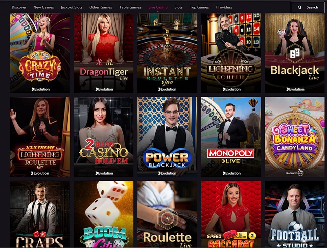 Playgrand Casino Live Games