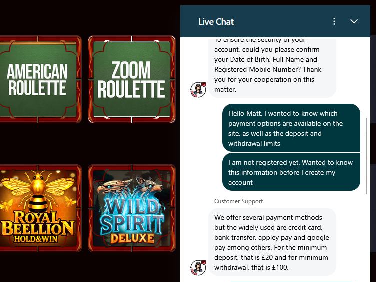 potter slots casino support