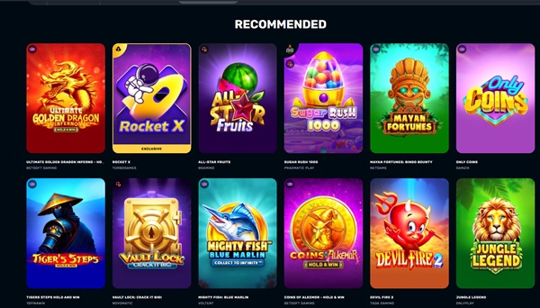 rocketplay casino games