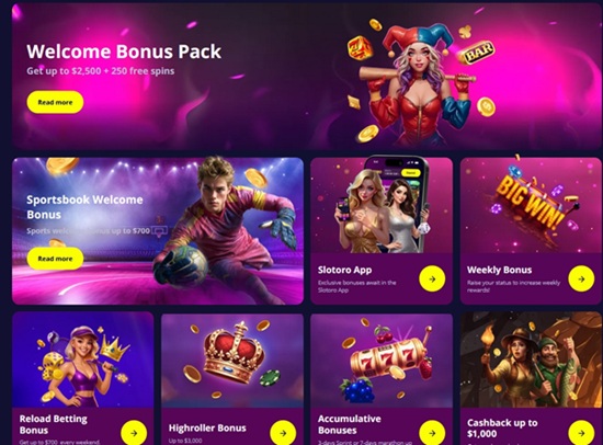 slotoro casino bonuses