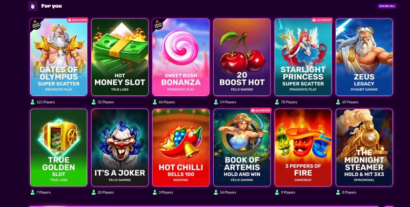slotrave casino games
