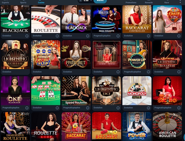 thunderpick casino live games
