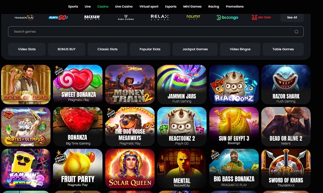 velobet casino games