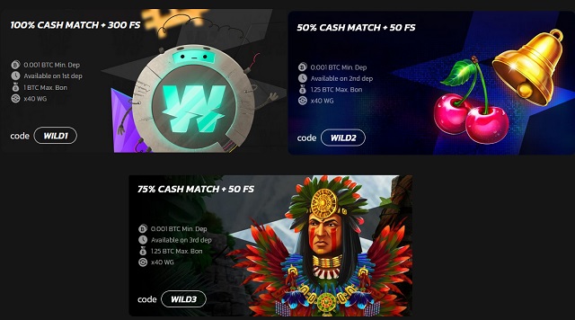 wildcasino welcome bonus