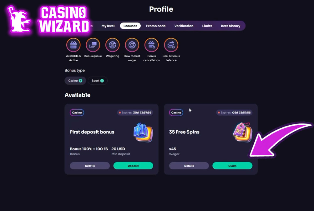 winspirit no deposit bonus claim