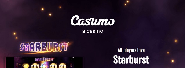 casumo casino starburst free spins bonus
