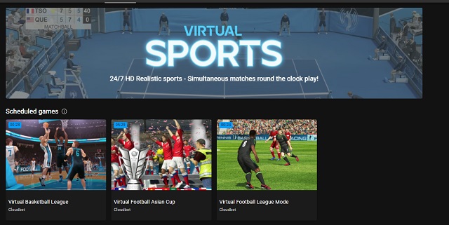 cloudbet casino virtual sports