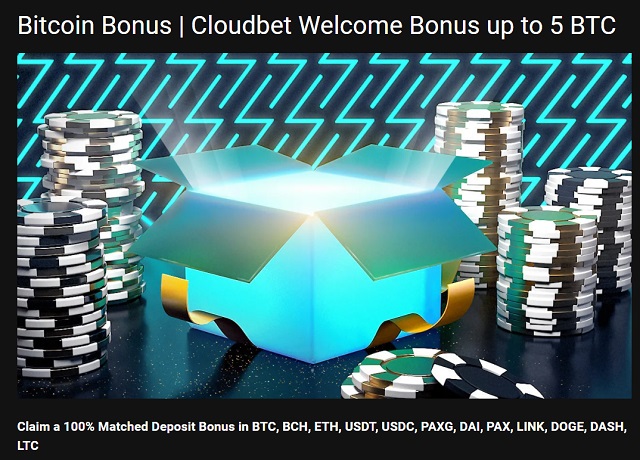 cloudbet casino welcome bonus