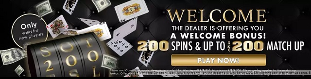 dealers casino welcome bonus
