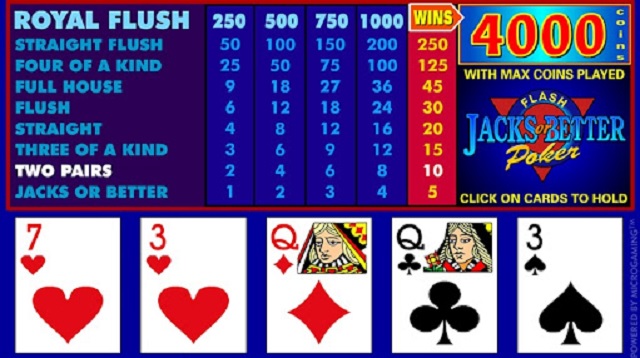 jacks or better video poker no free spins