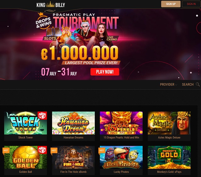 king billy casino sign up bonus