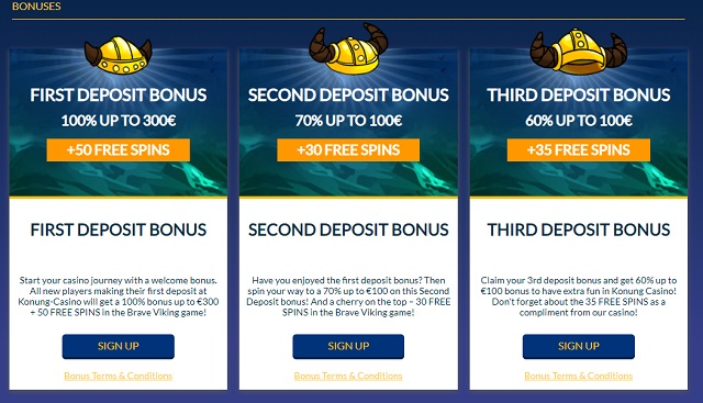 konung casino bonus codes welcome bonus