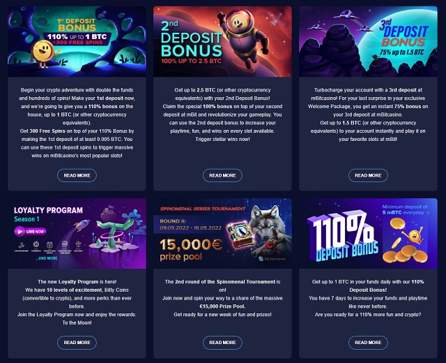 mbit casino bonuses