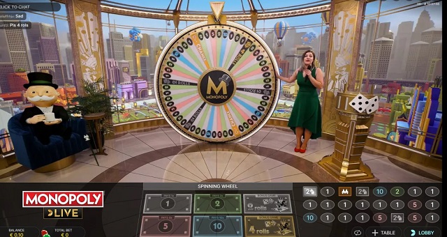 monopoly live casino live dealer game