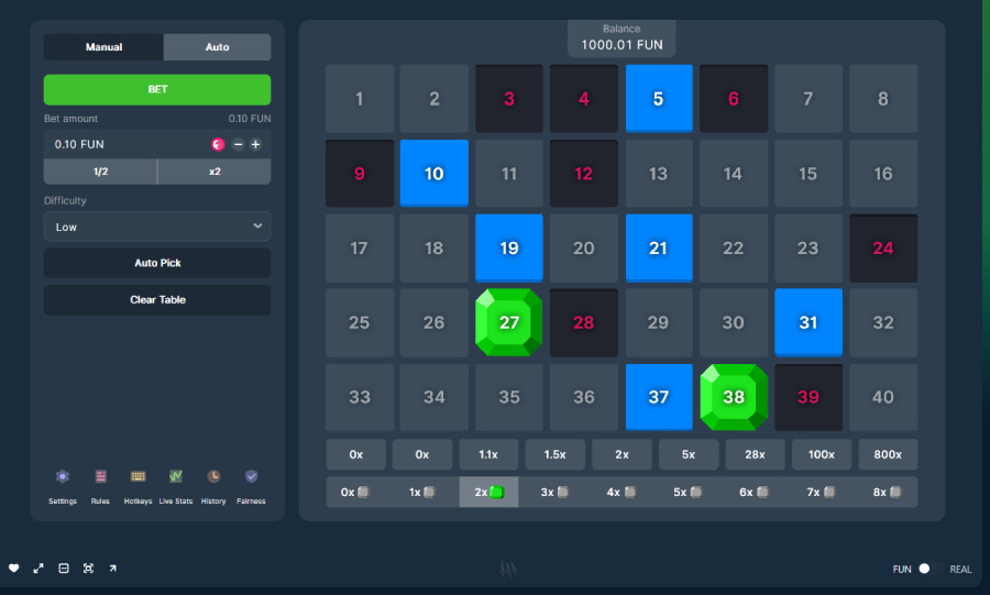 bitcoin keno game exclusive wild.io