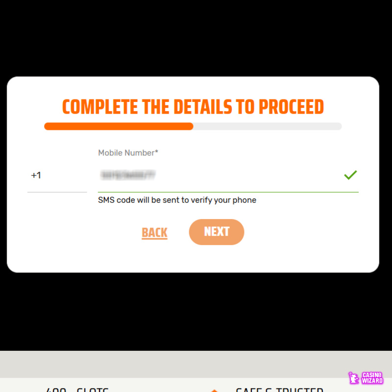 ignition casino how to sign up step 2