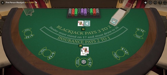 first person blackjack inmerion casino