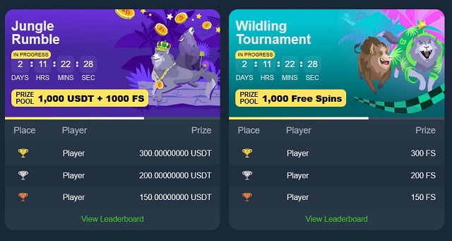online casino tournaments wild.io