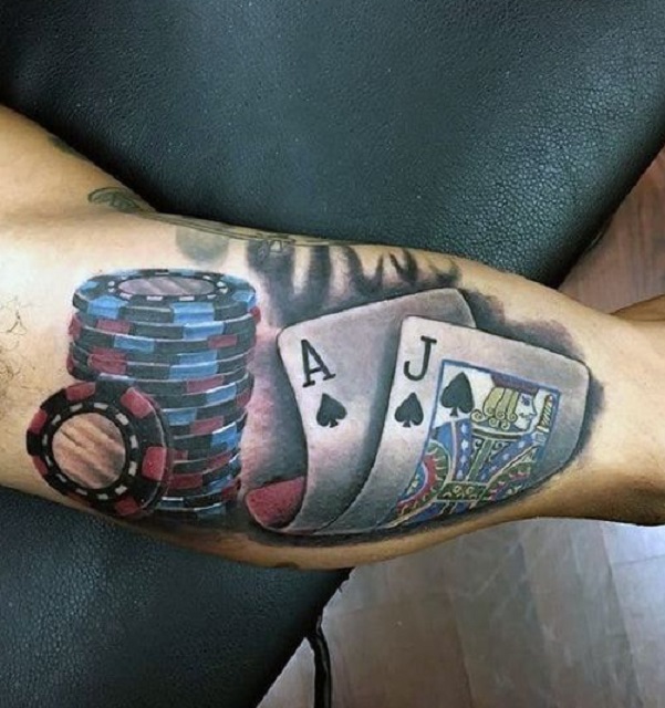 Gambling theme  Good 5 hour session        gambling  gamblingtattoo tattooideas tattooartist tattoosleeve tattooedgirls   Instagram