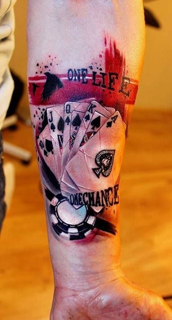 Tattoo of Dice Poker