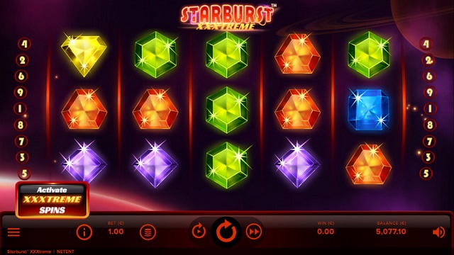 starburst xxxtreme slot game